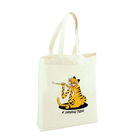 Smoking Tiger Tote Bag