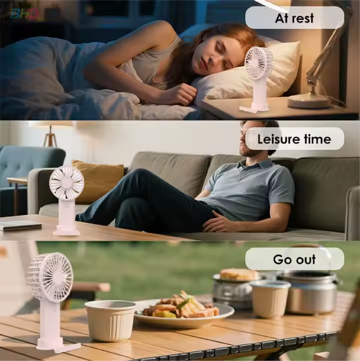Portable USB Mini Stand Fan