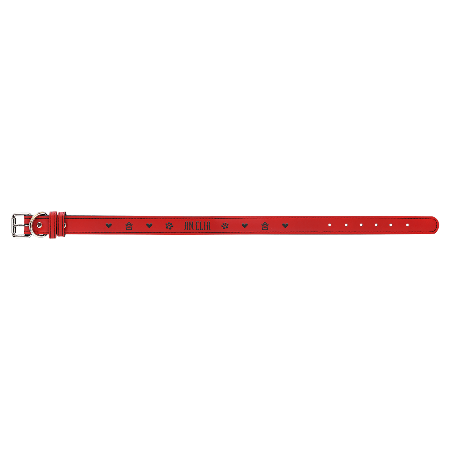 27" x 1 1/4" Leatherette Dog Collar
